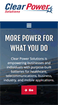 Mobile Screenshot of clearpowersolutions.com